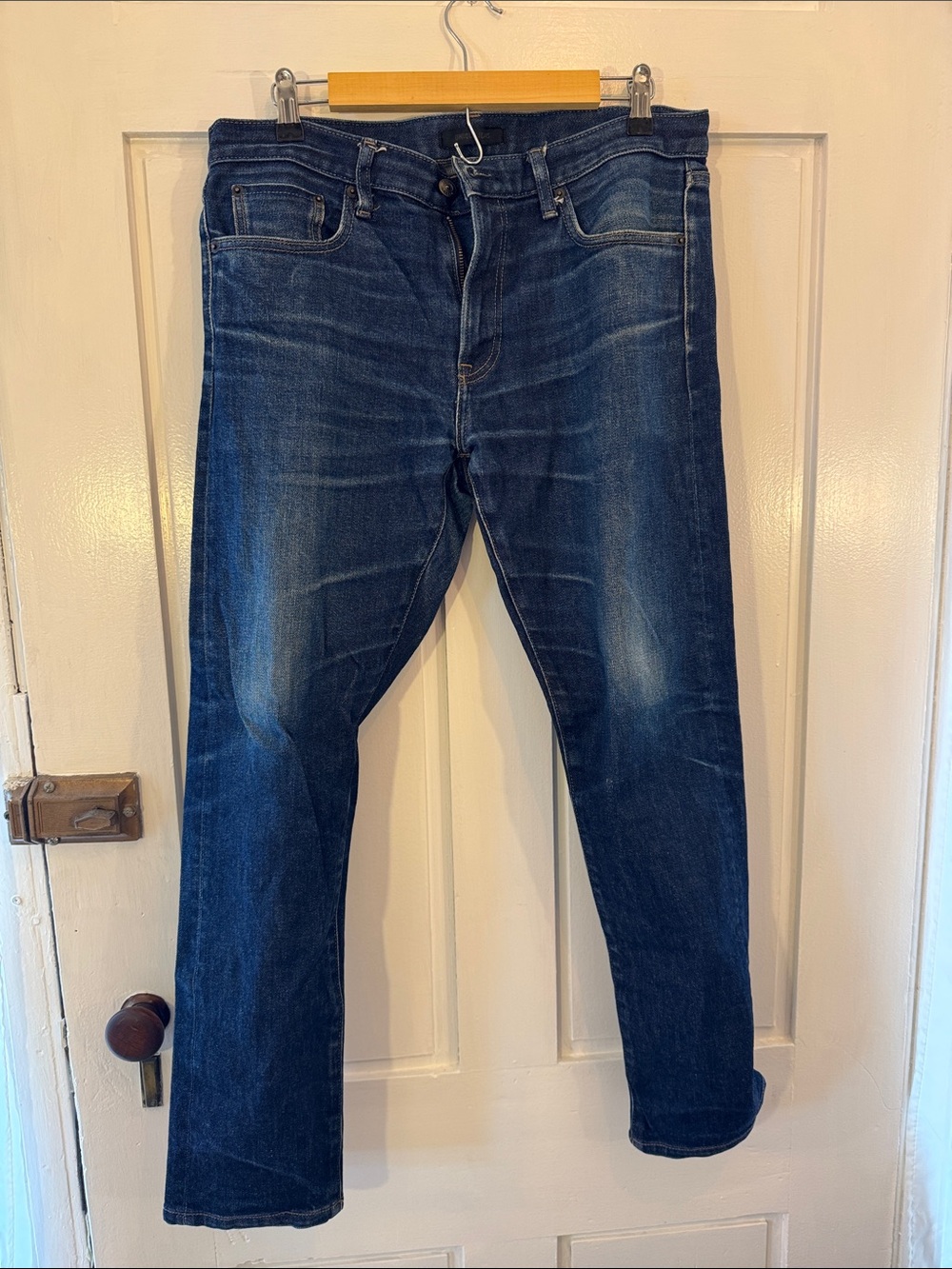 UNIQLO Men’s Stretch Selvedge Slim-fit Jeans 33x32
